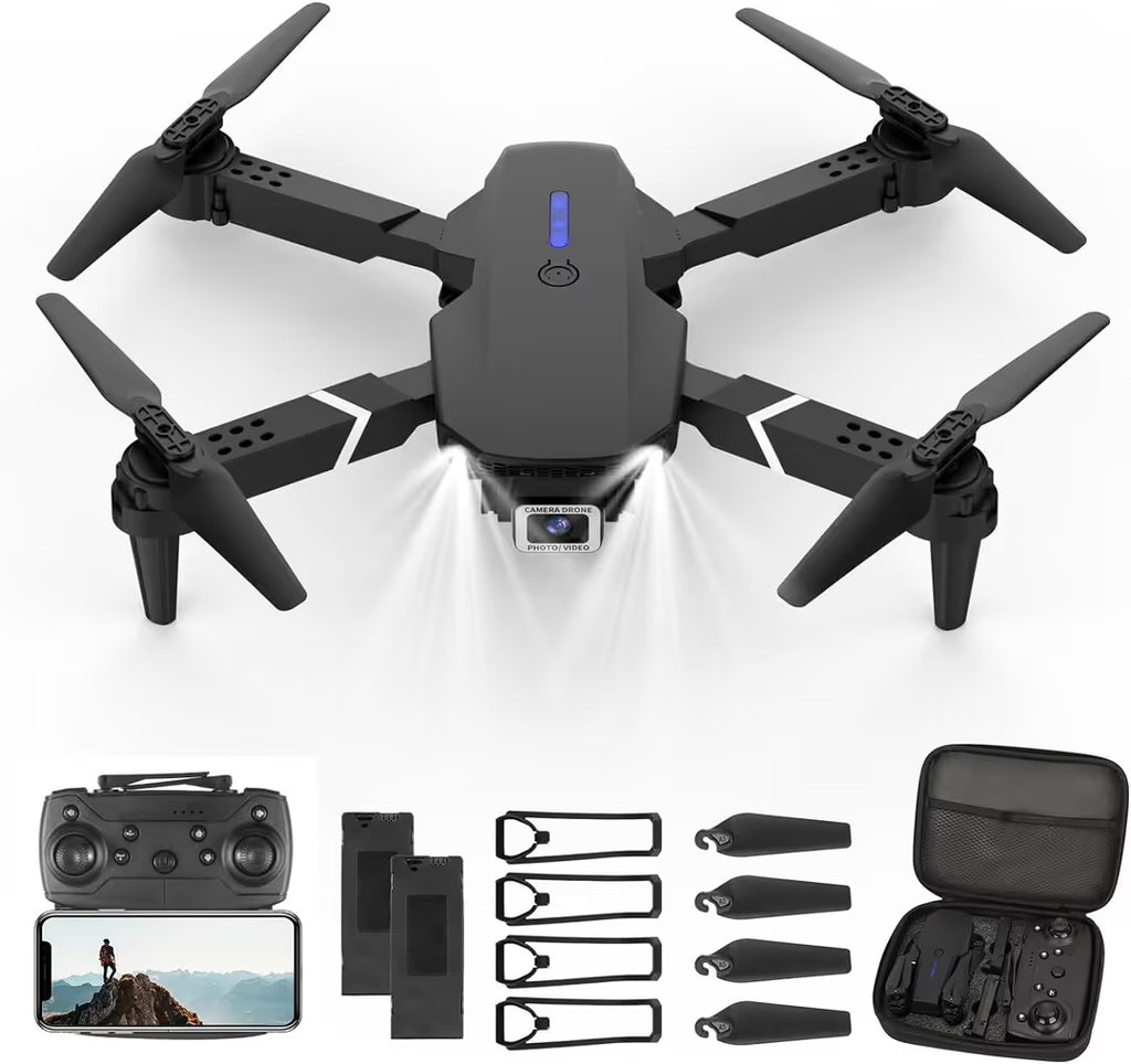 Drone Pro 4K Dual Camera – Foldable GPS-Free Drone with WiFi & Smart Flight Modes
