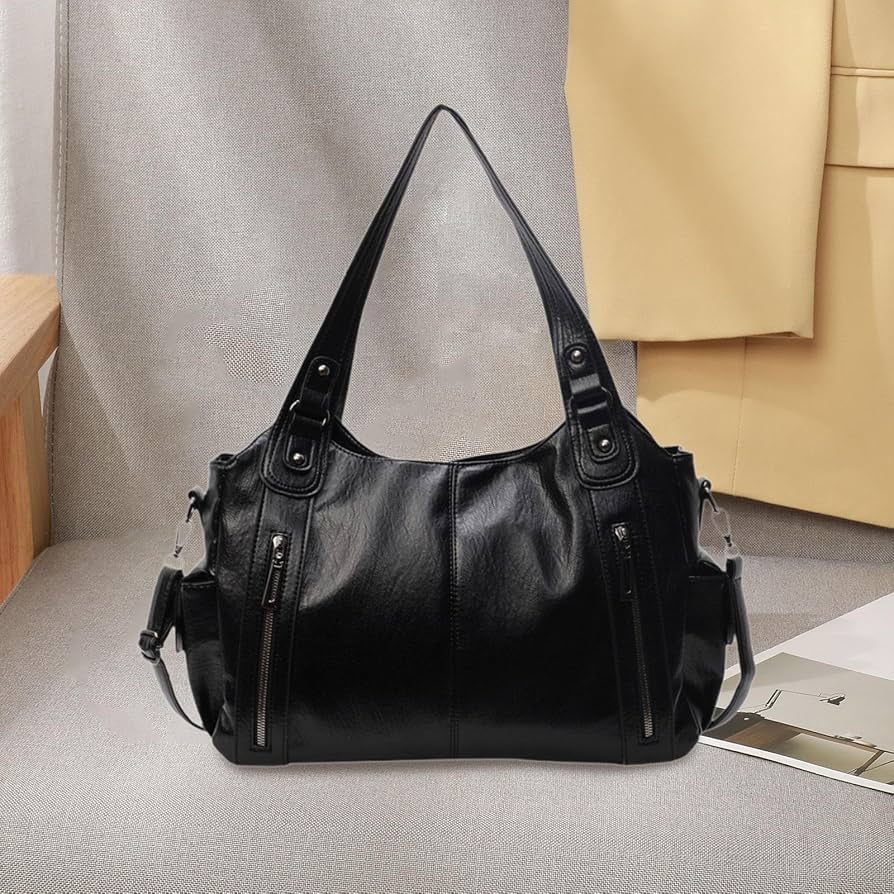 PU Leather Shopper & Shoulder Bag