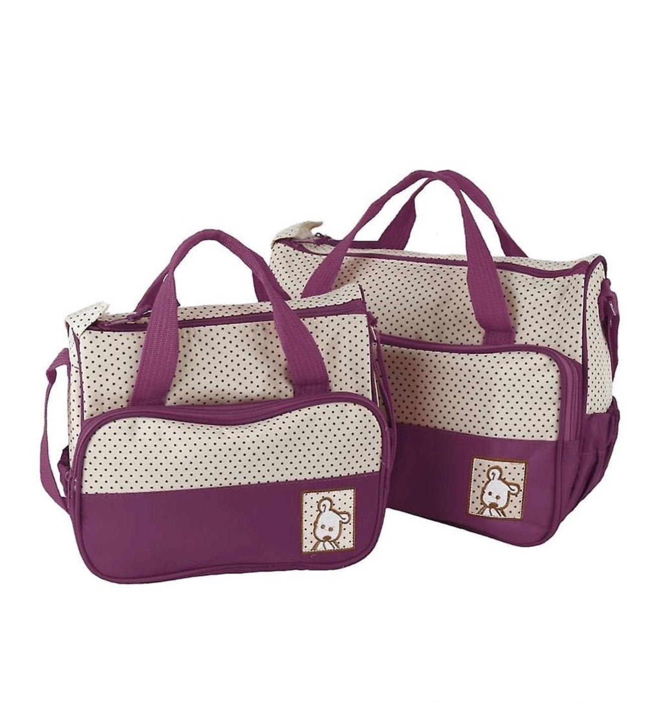 5-in-1 Waterproof Mummy & Baby Diaper Bag Set | Multi-Functional Travel Organizer