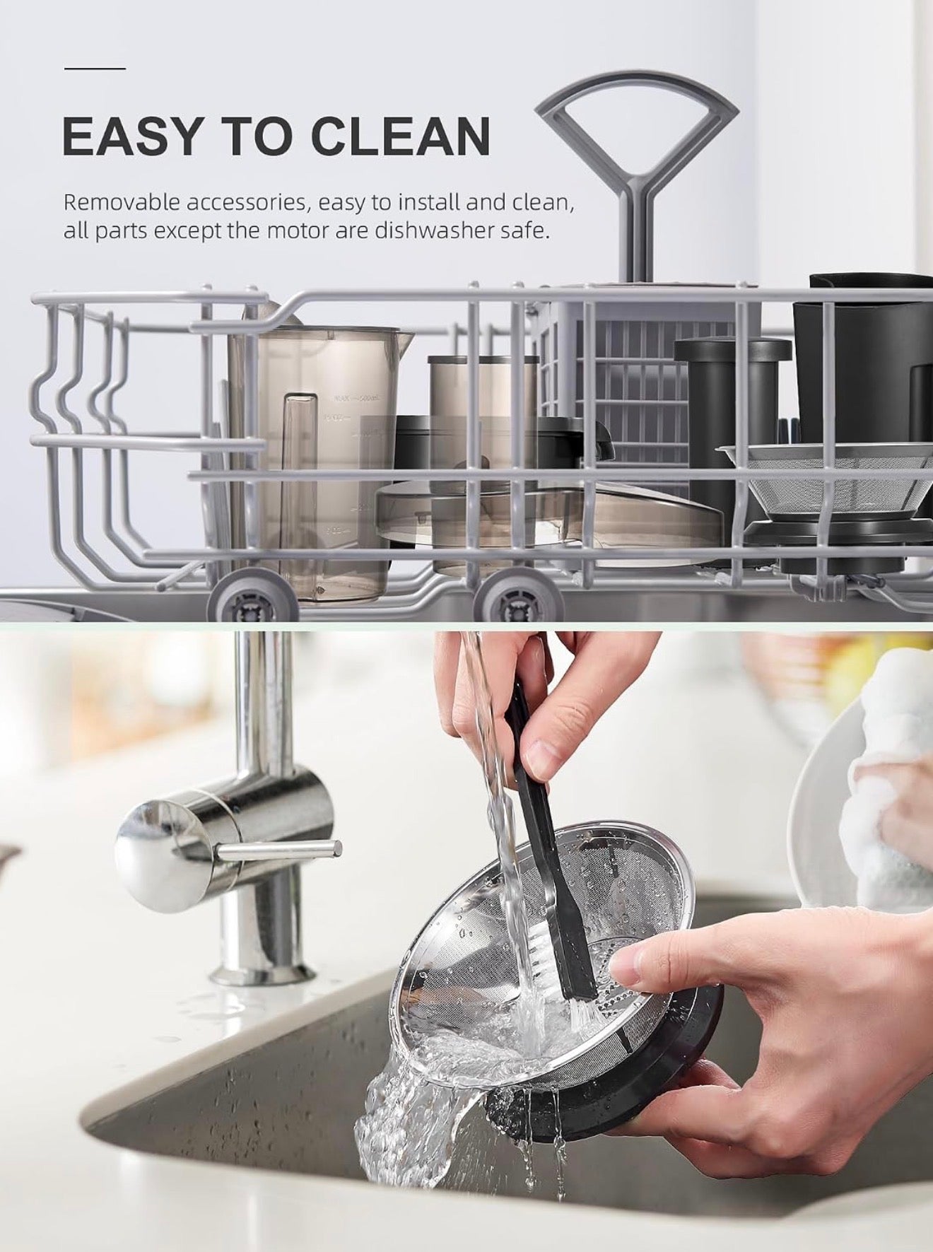 QCen 500W Centrifugal Juicer Extractor with Wide Feed Chute & Dual-Speed Control