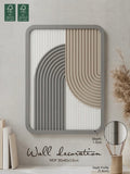 3D Ribbed Arch Wall Art | Textured Modern Boho Wall Decor (30x40cm)