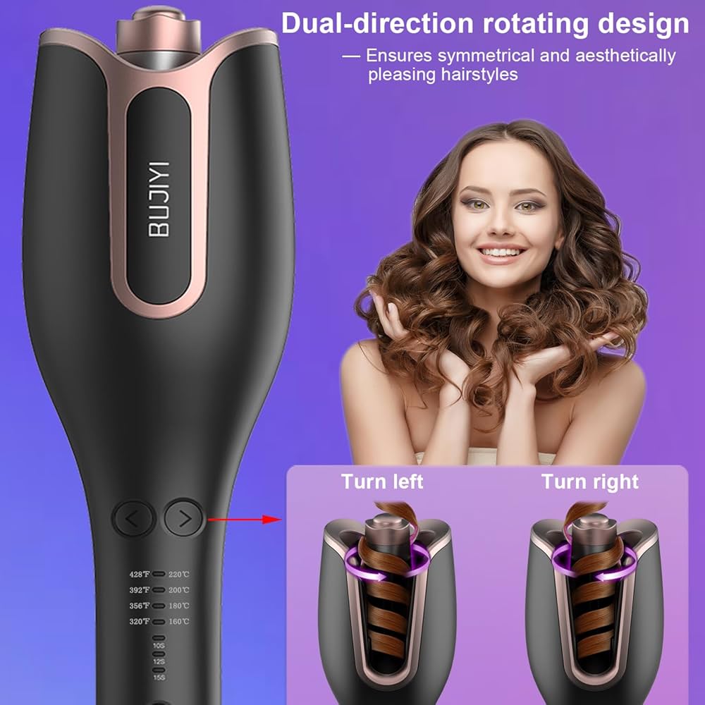 Automatic Hair Curler & Professional Rotating Curling Wand