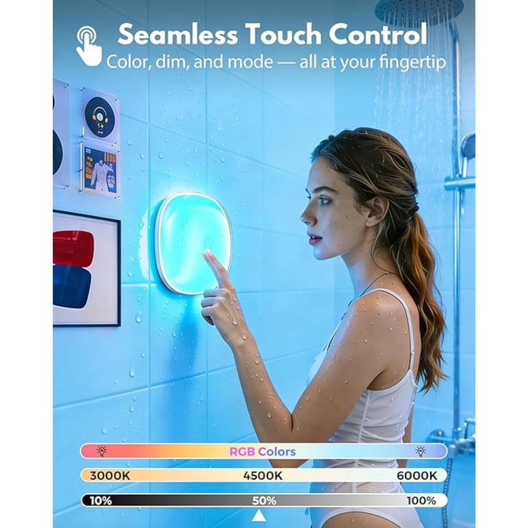 Waterproof RGB LED Shower & Mood Light