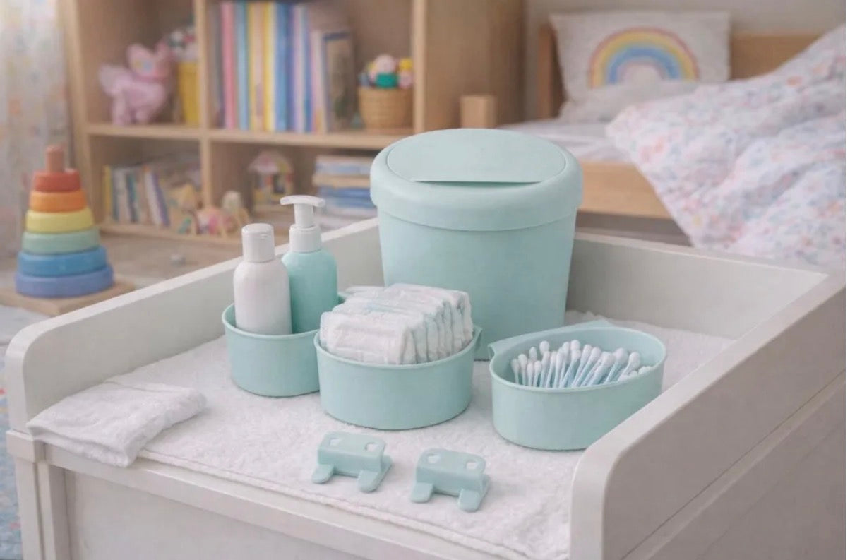 6-Piece Diaper Changing Table Organizer Set