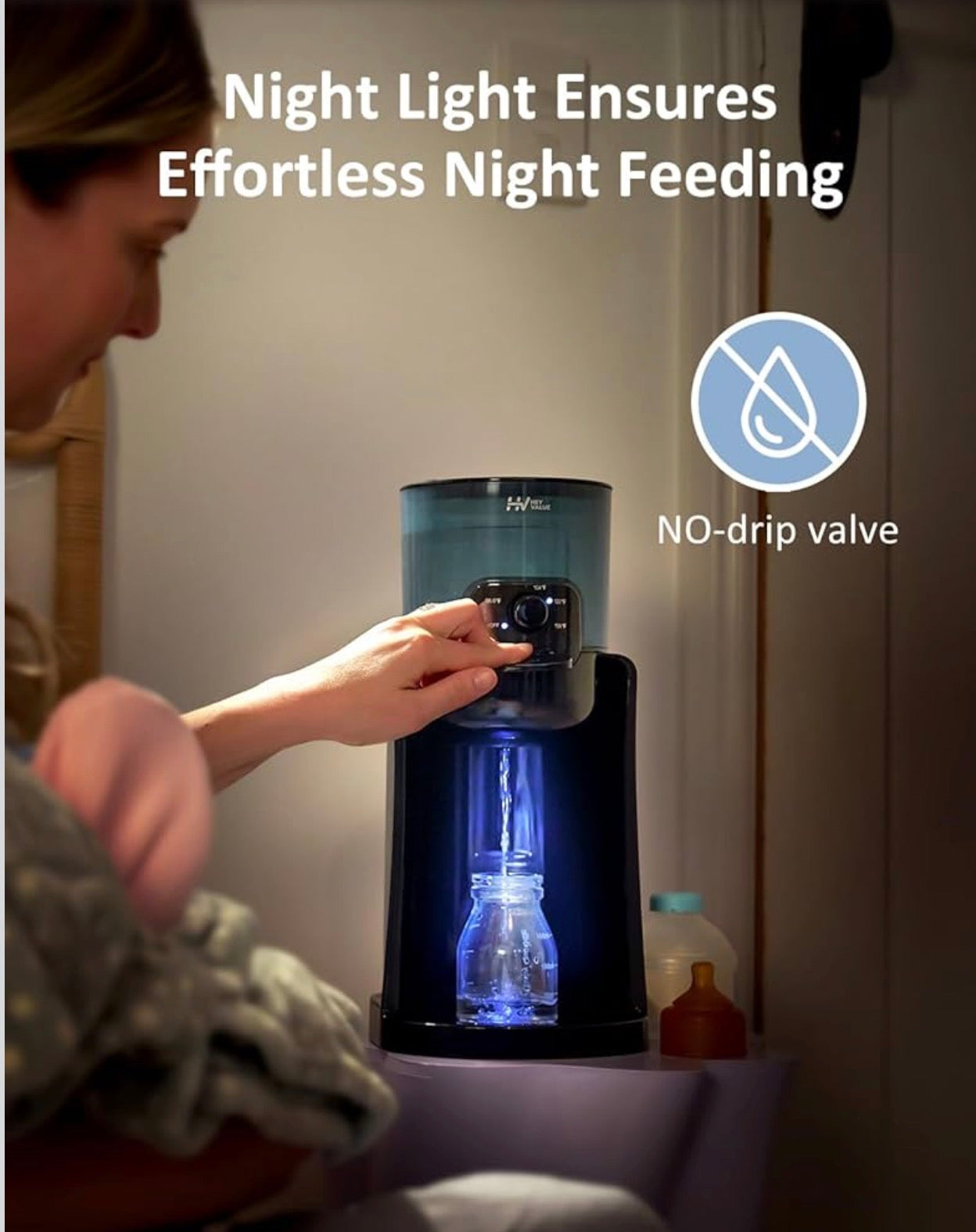 HEYVALUE Instant Baby Water Warmer & Formula Dispenser