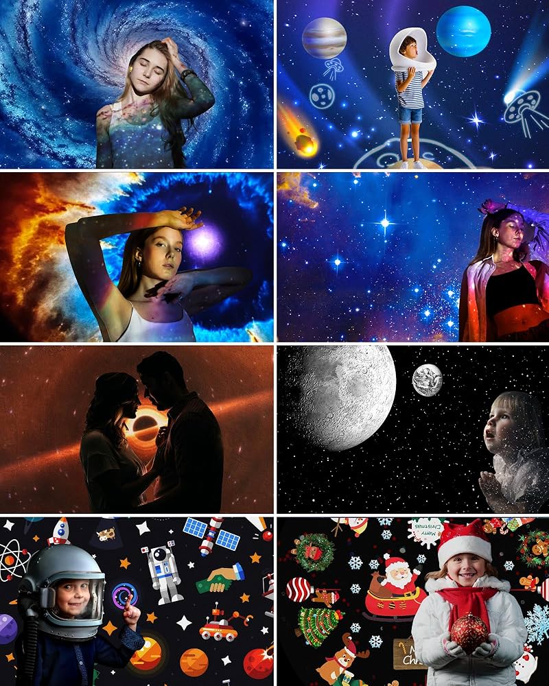 8-in-1 Realistic Galaxy Projector & Star Night Light
