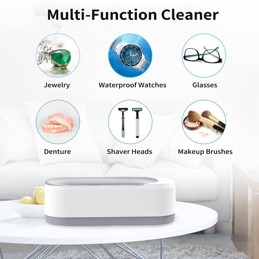 Ultrasonic Jewelry Cleaner 46KHz – 350ml Professional Sonic Cleaning Machine