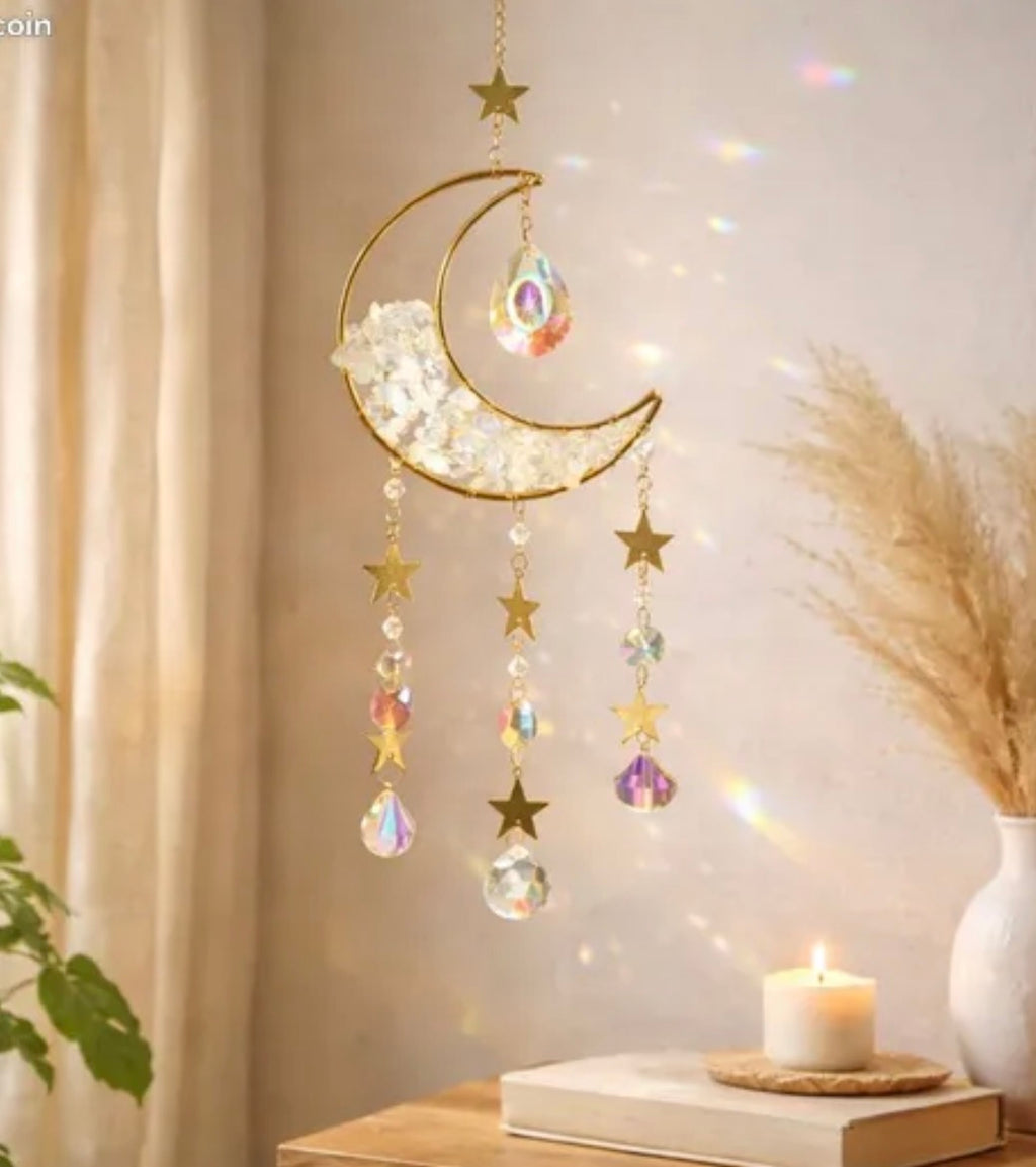 Moonstone Crystal Suncatcher