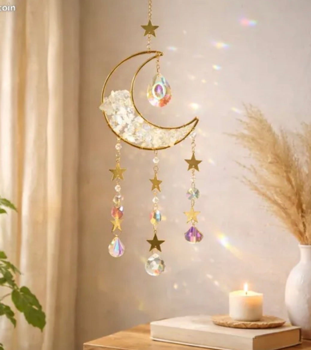 Moonstone Crystal Suncatcher