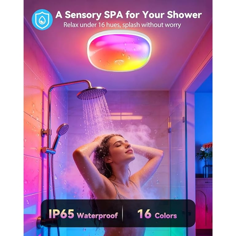 Waterproof RGB LED Shower & Mood Light