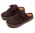 Women's Suede Slip-On Mule Sneakers – Cozy Indoor & Outdoor Comfort Shoes (EU 37)