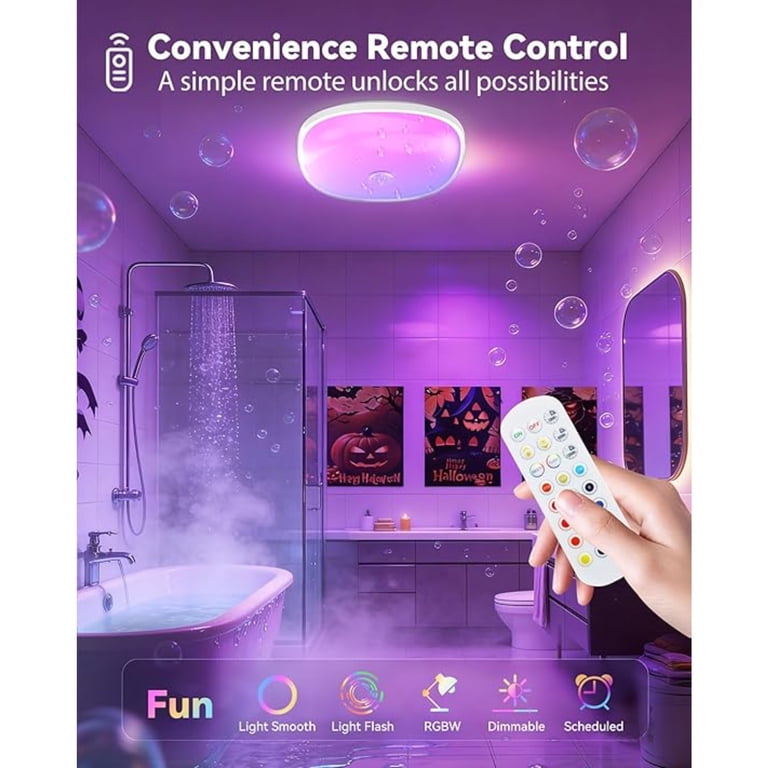 Waterproof RGB LED Shower & Mood Light