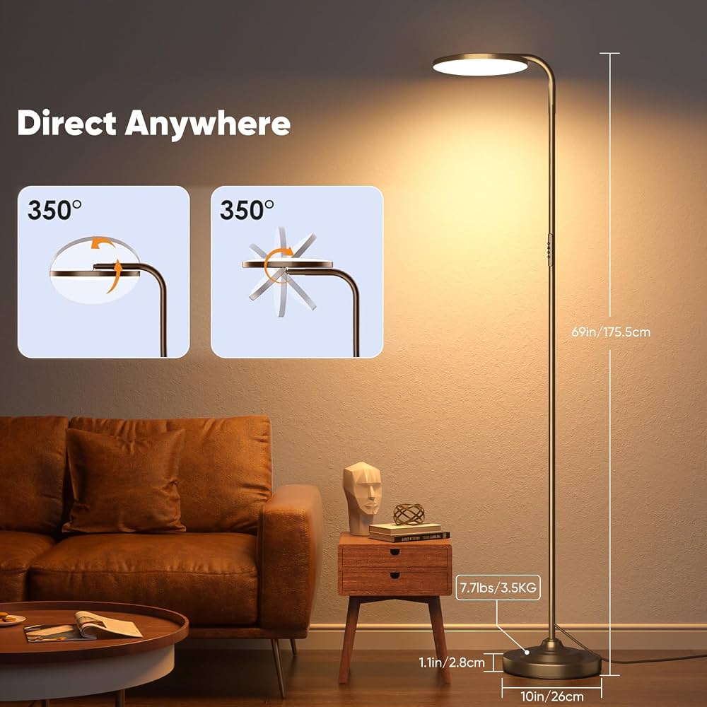 SIBRILLE 175 cm Floor Lamp Living Room 36 W