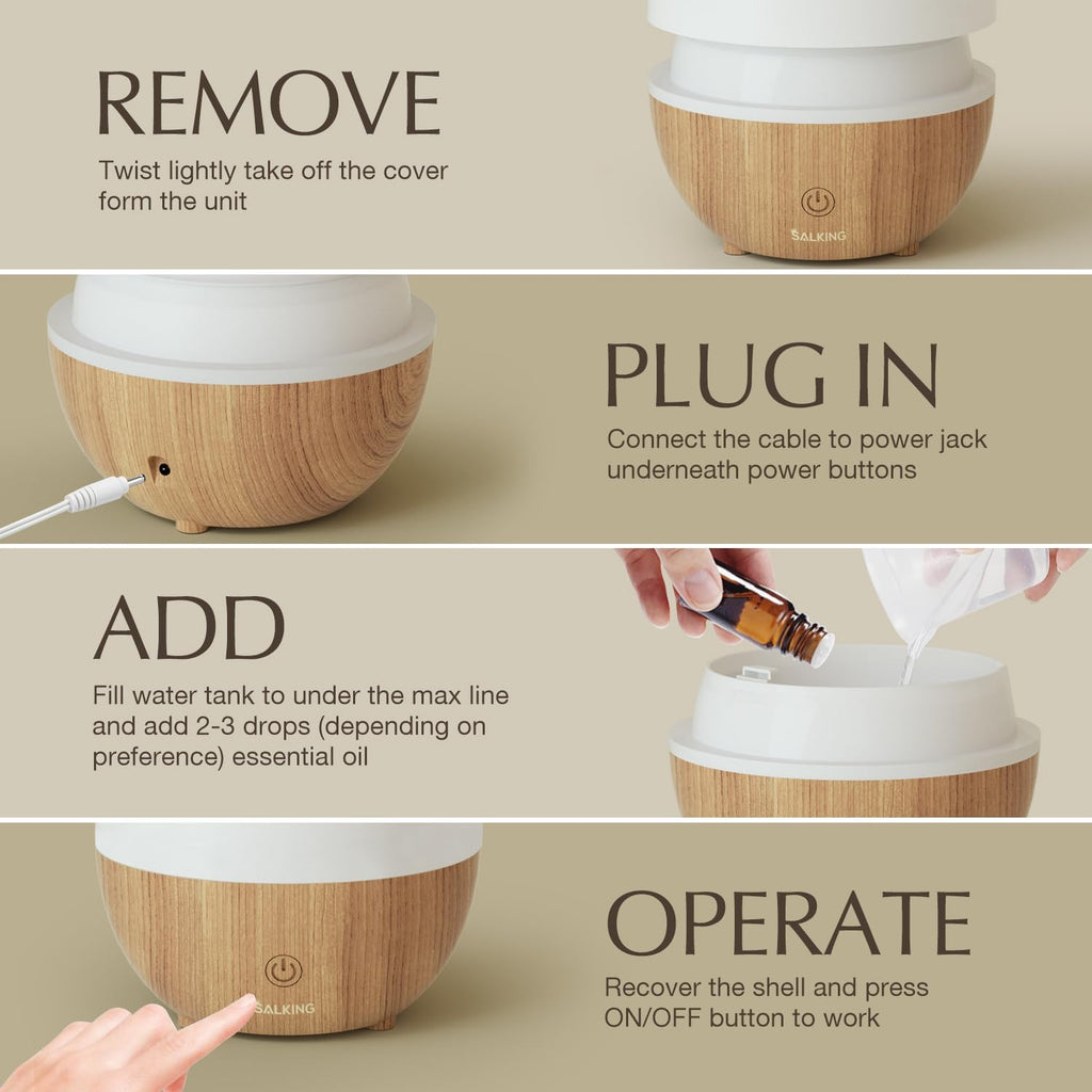 Essential Oil Diffuser with Luxury Hotel Fragrance Oil Set