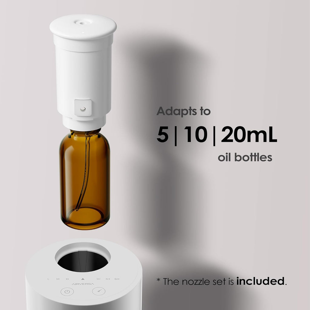 Waterless Essential Oil Diffuser | Cordless Nano-Mist Aromatherapy & Car Cup Holder Air Freshener
