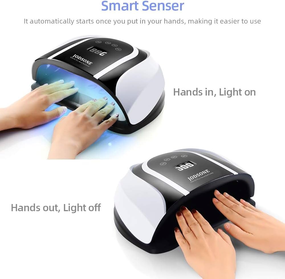 JODSONE 120W UV LED Nail Lamp – Professional Gel Polish Curing Lamp