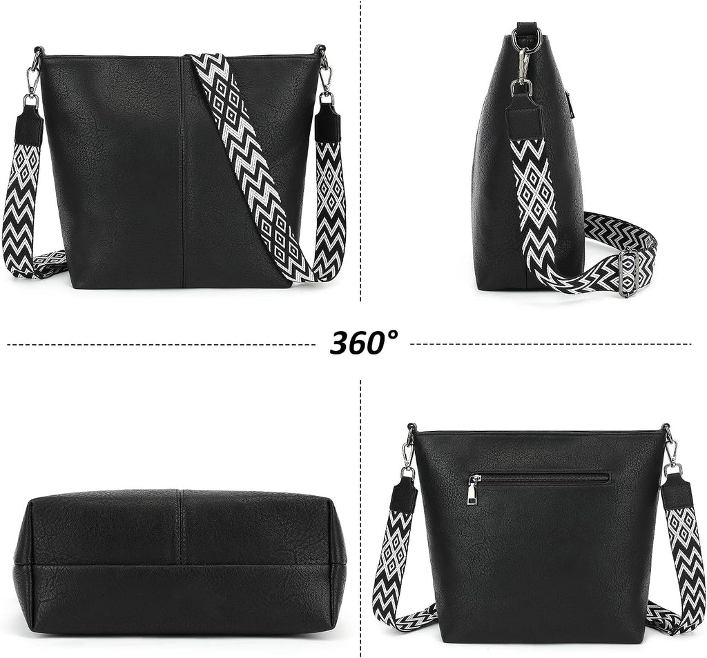 TANTOMI Chic Vegan Leather Crossbody & Shoulder Bag