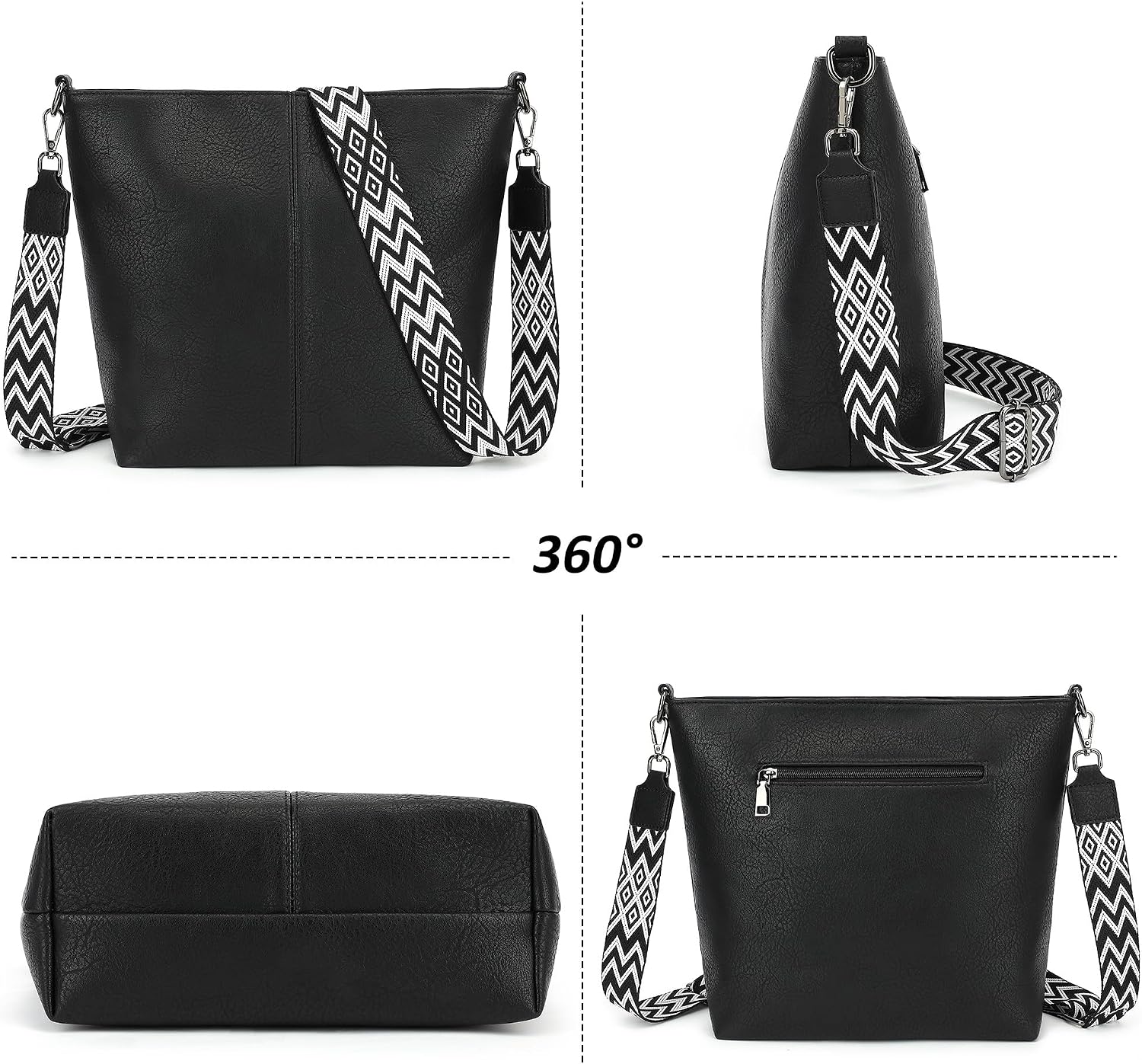 TANTOMI Chic Vegan Leather Crossbody & Shoulder Bag