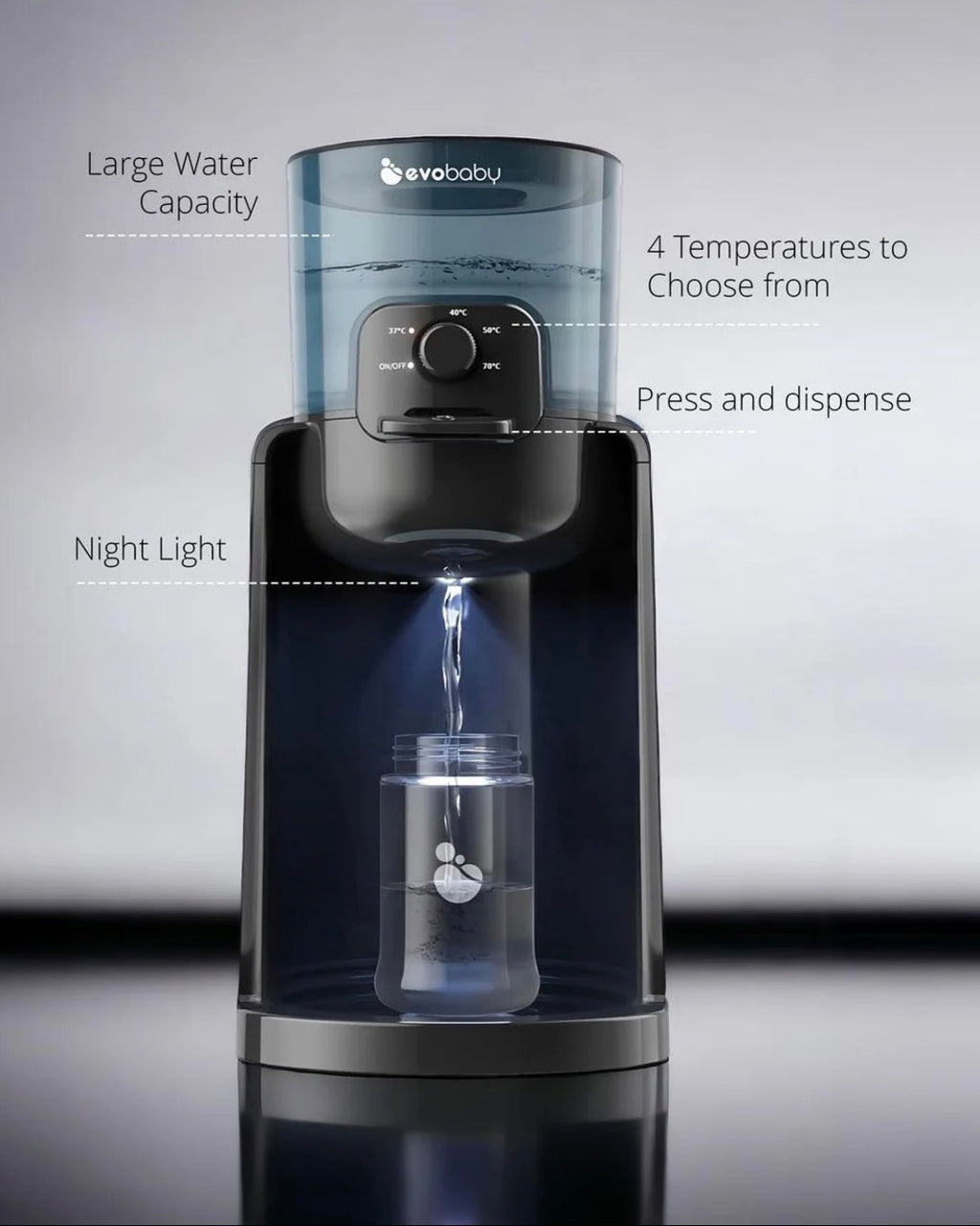 HEYVALUE Instant Baby Water Warmer & Formula Dispenser