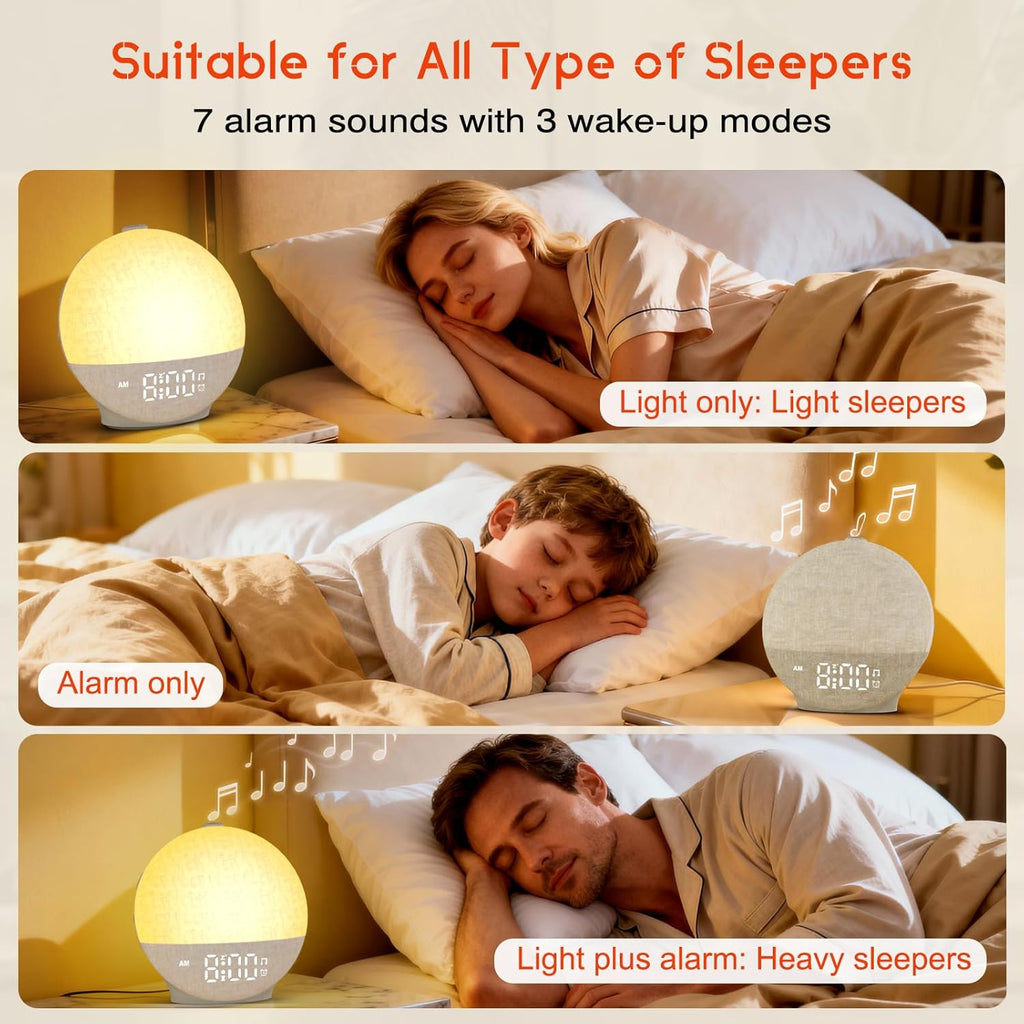 Light Up Dawn Simulator Alarm Clock & Sleep Sound Machine
