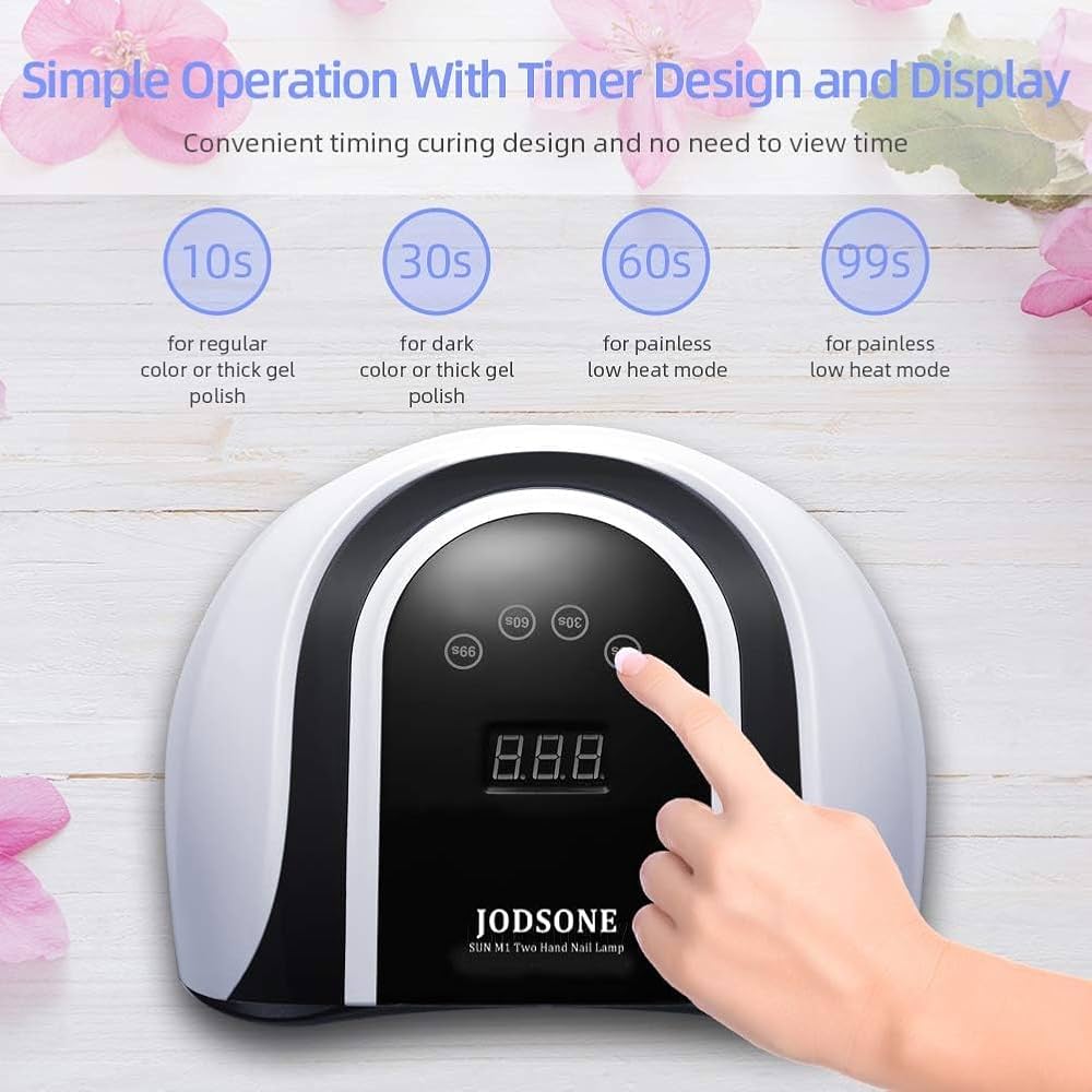 JODSONE 120W UV LED Nail Lamp – Professional Gel Polish Curing Lamp