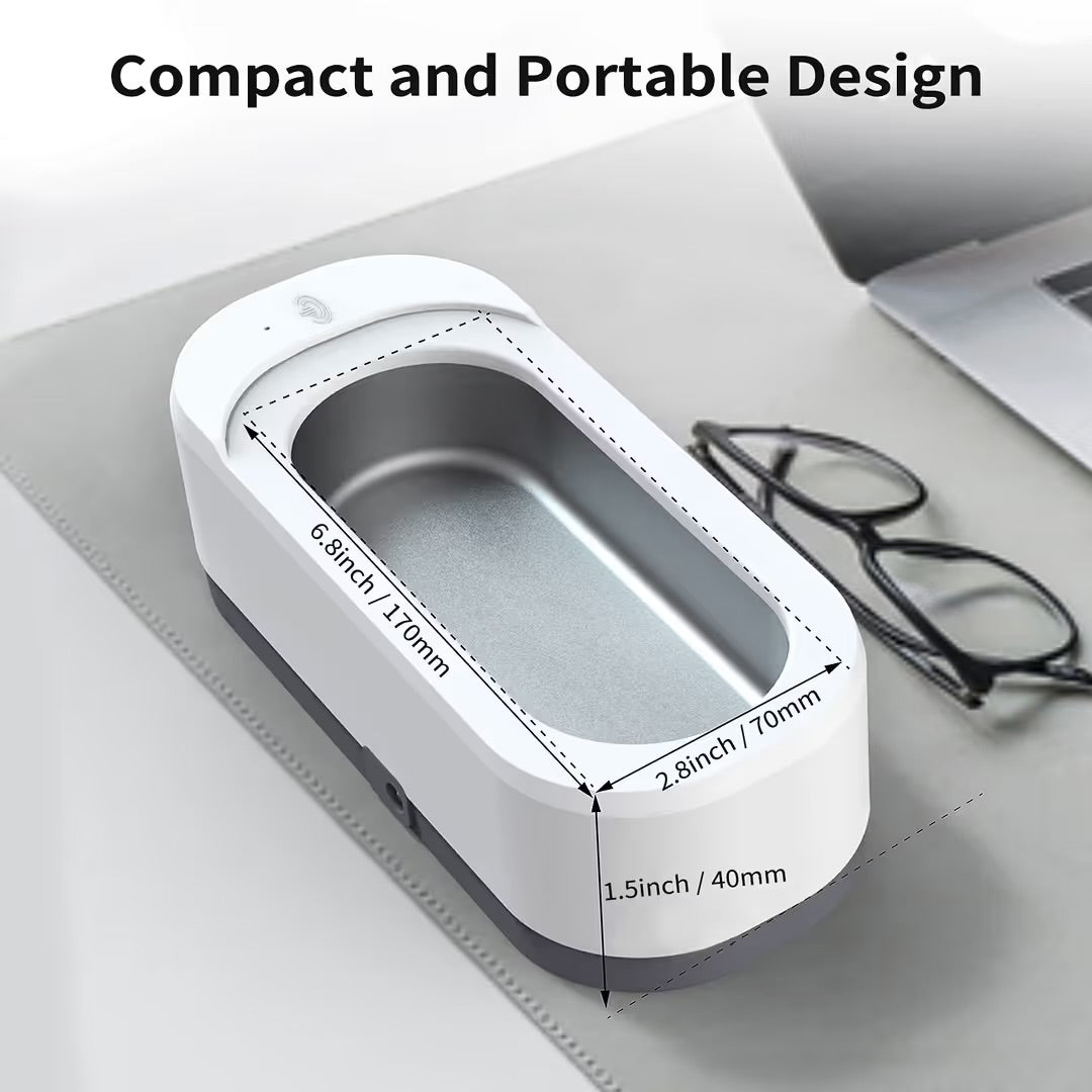 Ultrasonic Jewelry Cleaner 46KHz – 350ml Professional Sonic Cleaning Machine