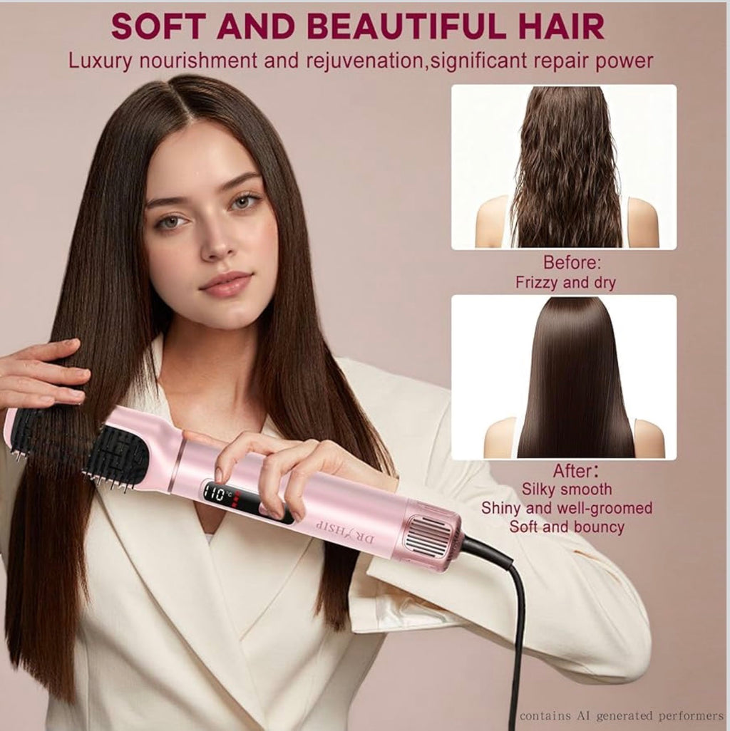 Dryhsip 5-in-1 Professional Hair Styler & Air Dryer Kit | Pearl Pink