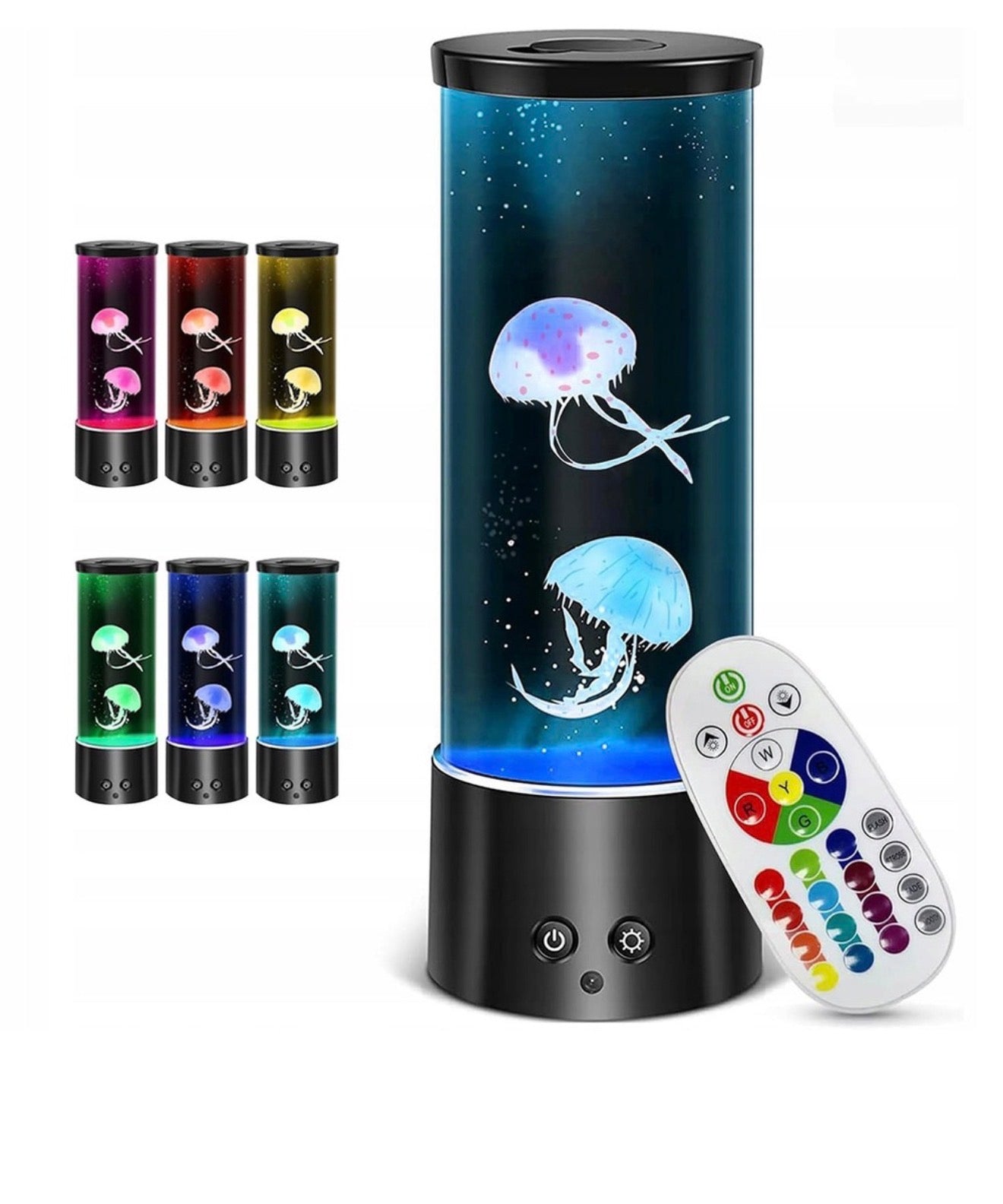 RGB Jellyfish Mood Lamp with Remote Control – Color Changing LED Ambient Night Light