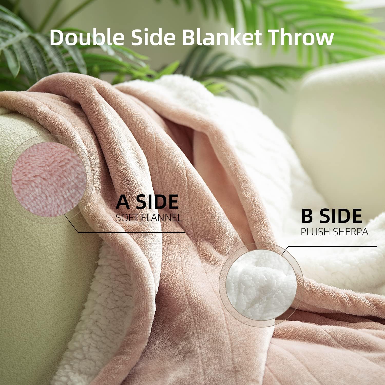 GOTCOZY Electric Heated Throw Blanket | 130x180cm Reversible Flannel Sherpa with 9 Heat Levels & Auto-Off