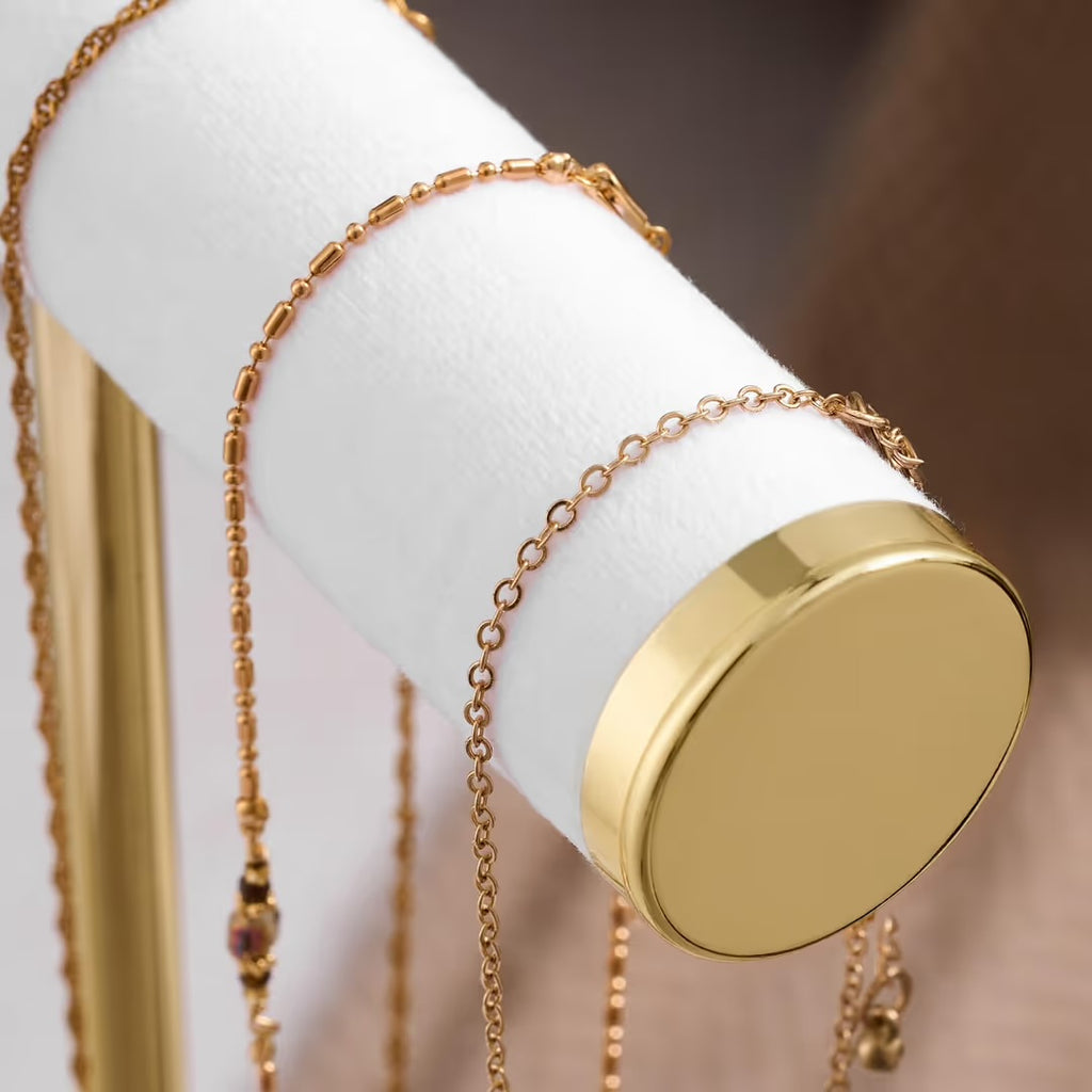 Luxury 3-Tier Velvet Jewelry Organizer & Display Stand