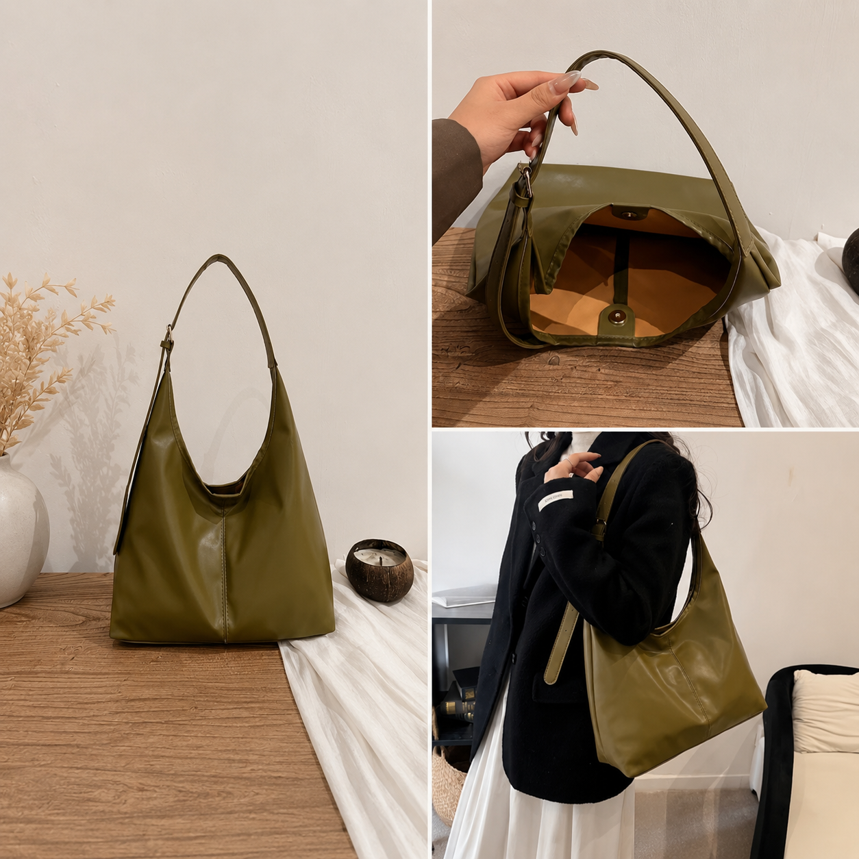 Olive Everyday Shoulder Bag