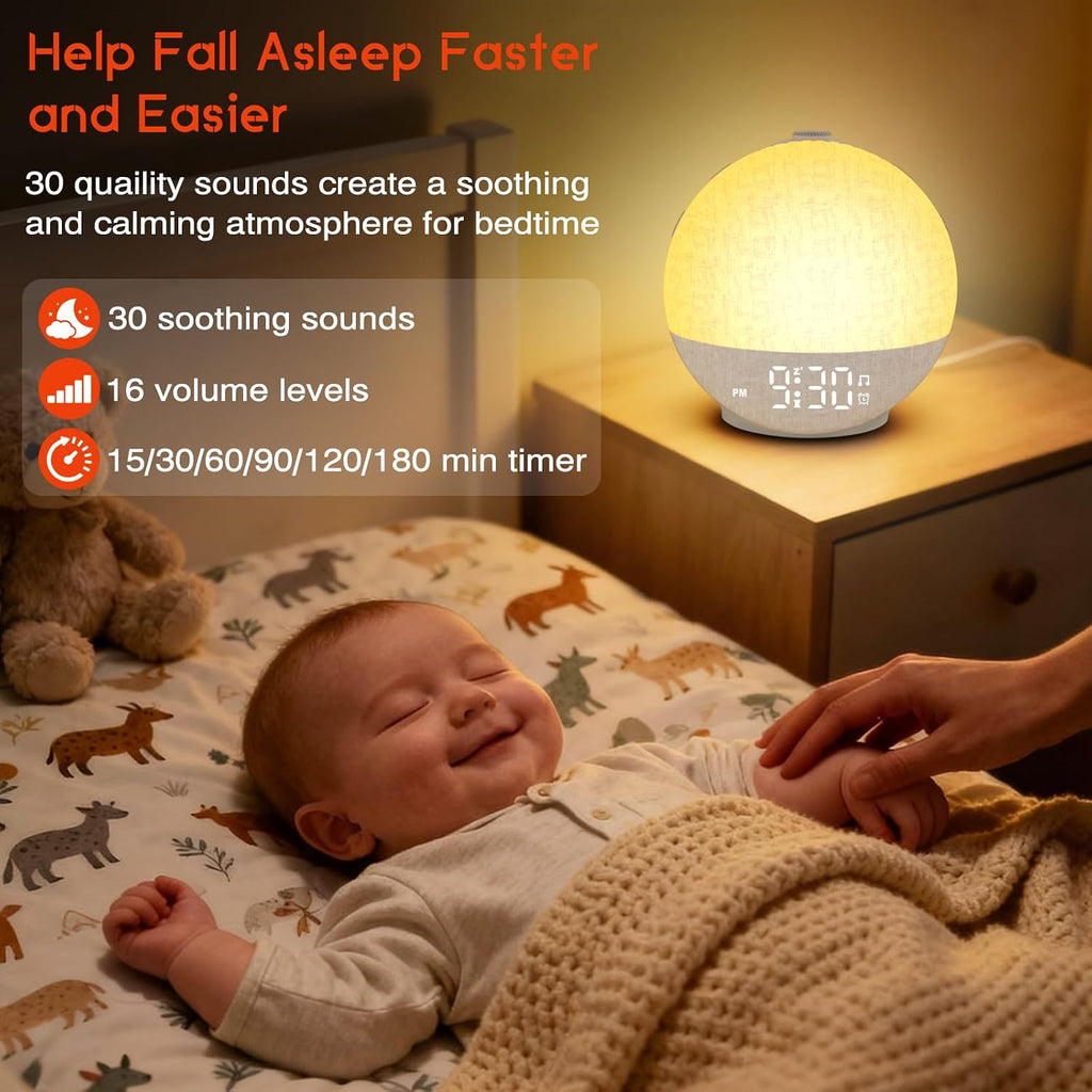Light Up Dawn Simulator Alarm Clock & Sleep Sound Machine