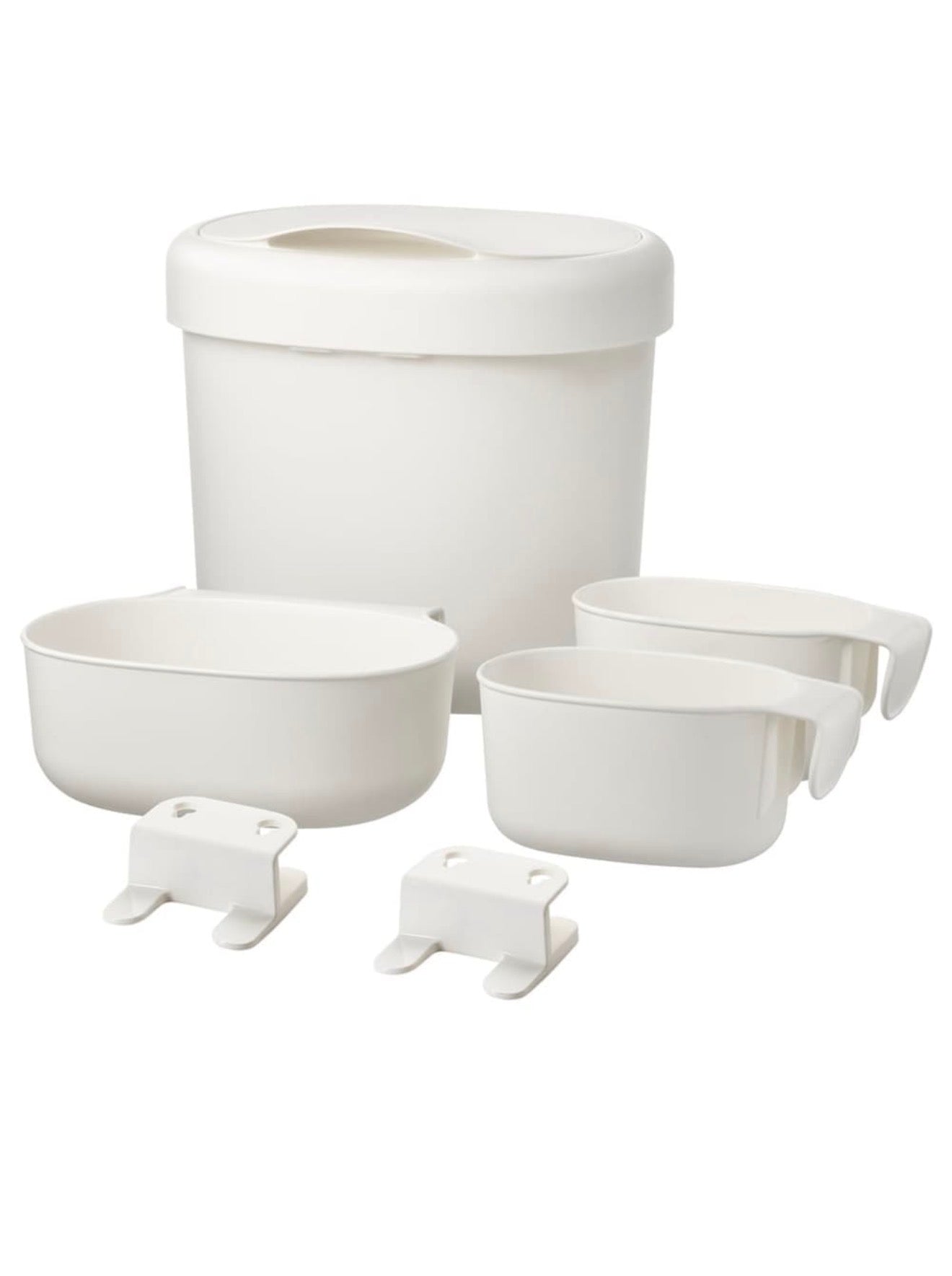 6-Piece Diaper Changing Table Organizer Set