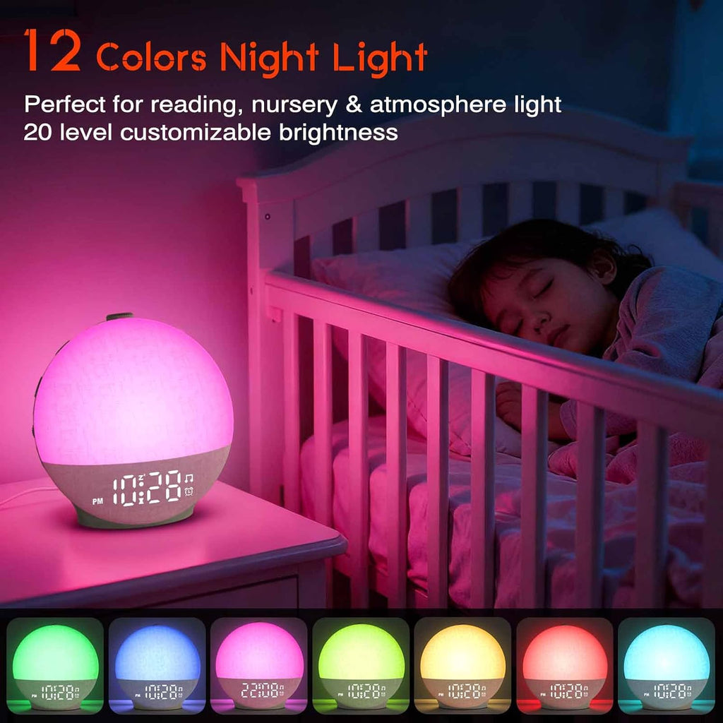 Light Up Dawn Simulator Alarm Clock & Sleep Sound Machine