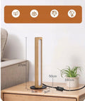 Modern Minimalist Solid Wood LED Table Lamp | Dimmable Touch Control & 3 Color Temperatures