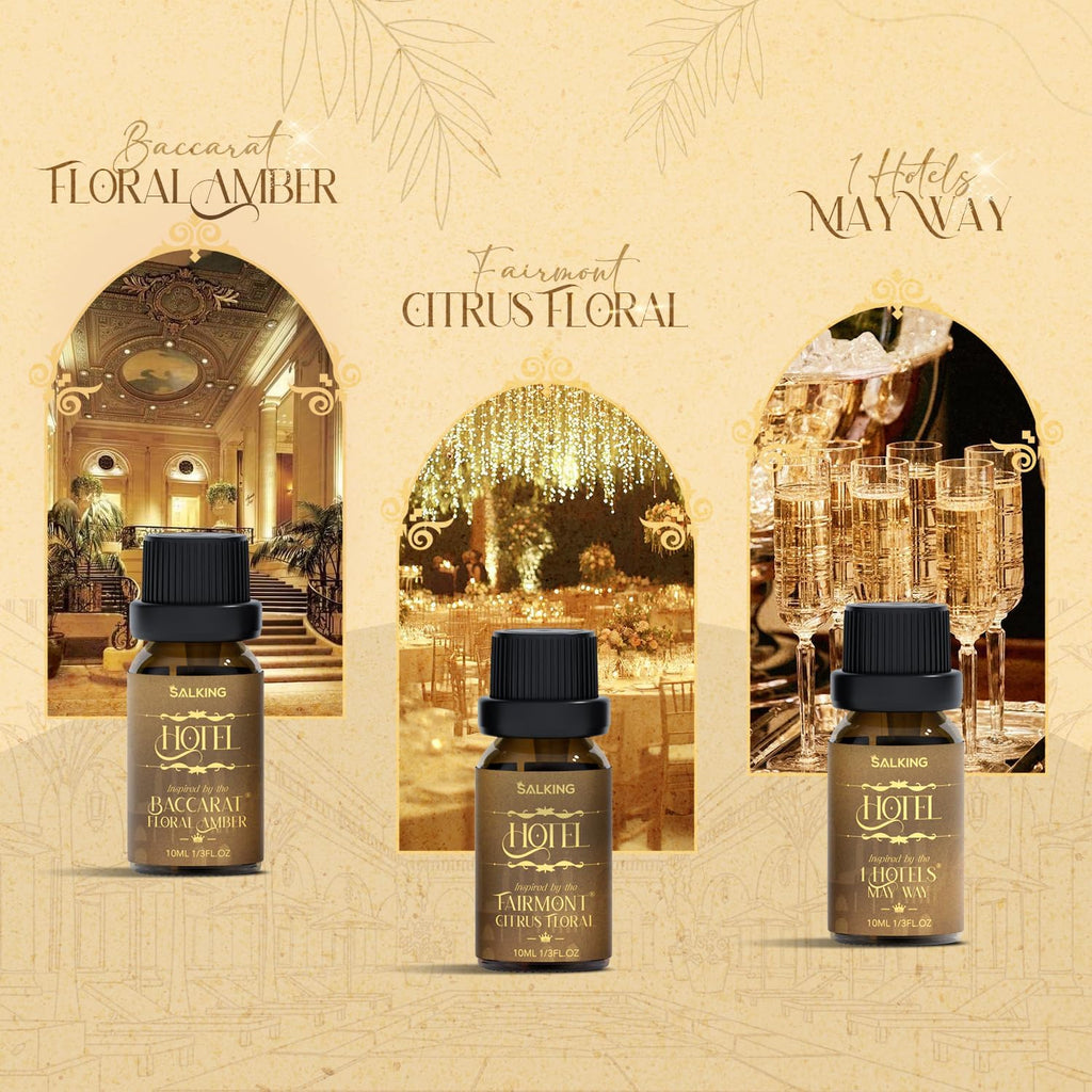 Essential Oil Diffuser with Luxury Hotel Fragrance Oil Set