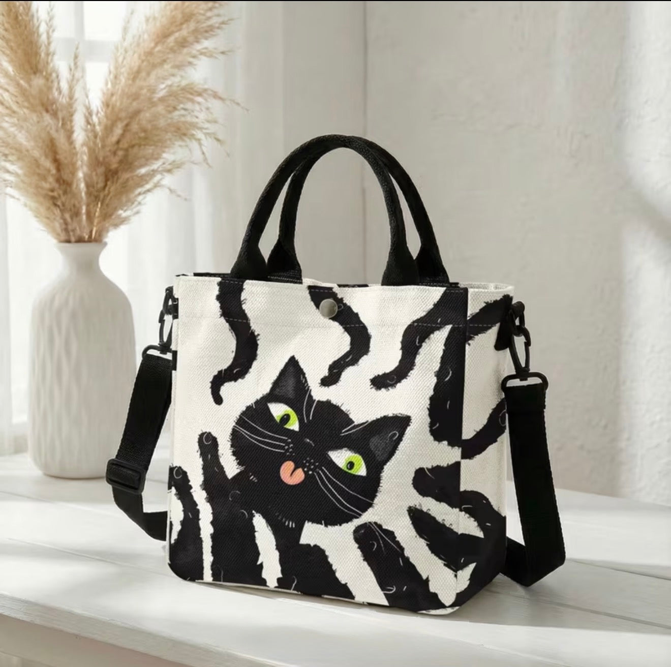 The Whiskers Canvas Tote Bag