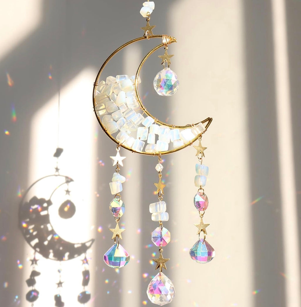 Moonstone Crystal Suncatcher