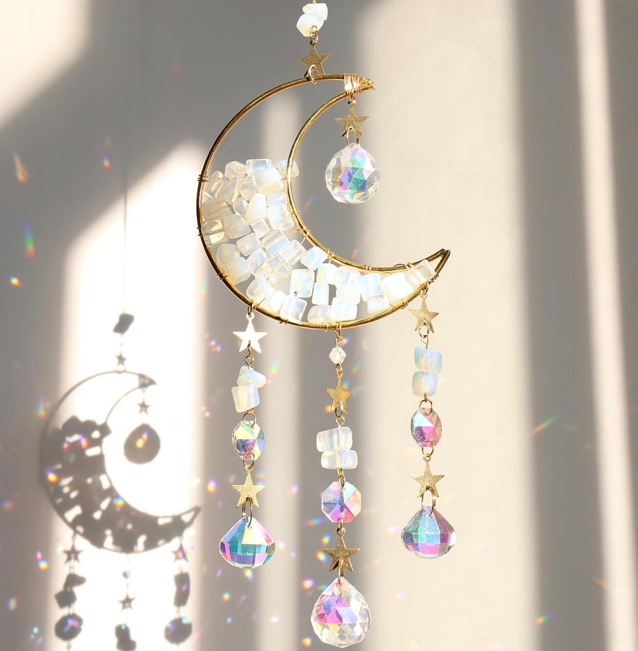 Moonstone Crystal Suncatcher