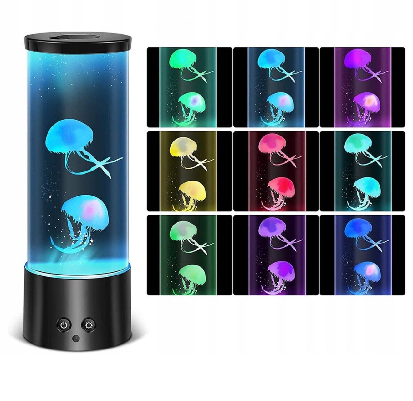 RGB Jellyfish Mood Lamp with Remote Control – Color Changing LED Ambient Night Light