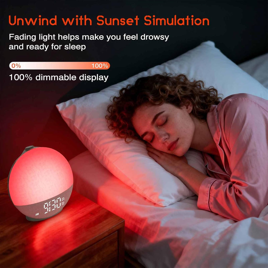 Light Up Dawn Simulator Alarm Clock & Sleep Sound Machine