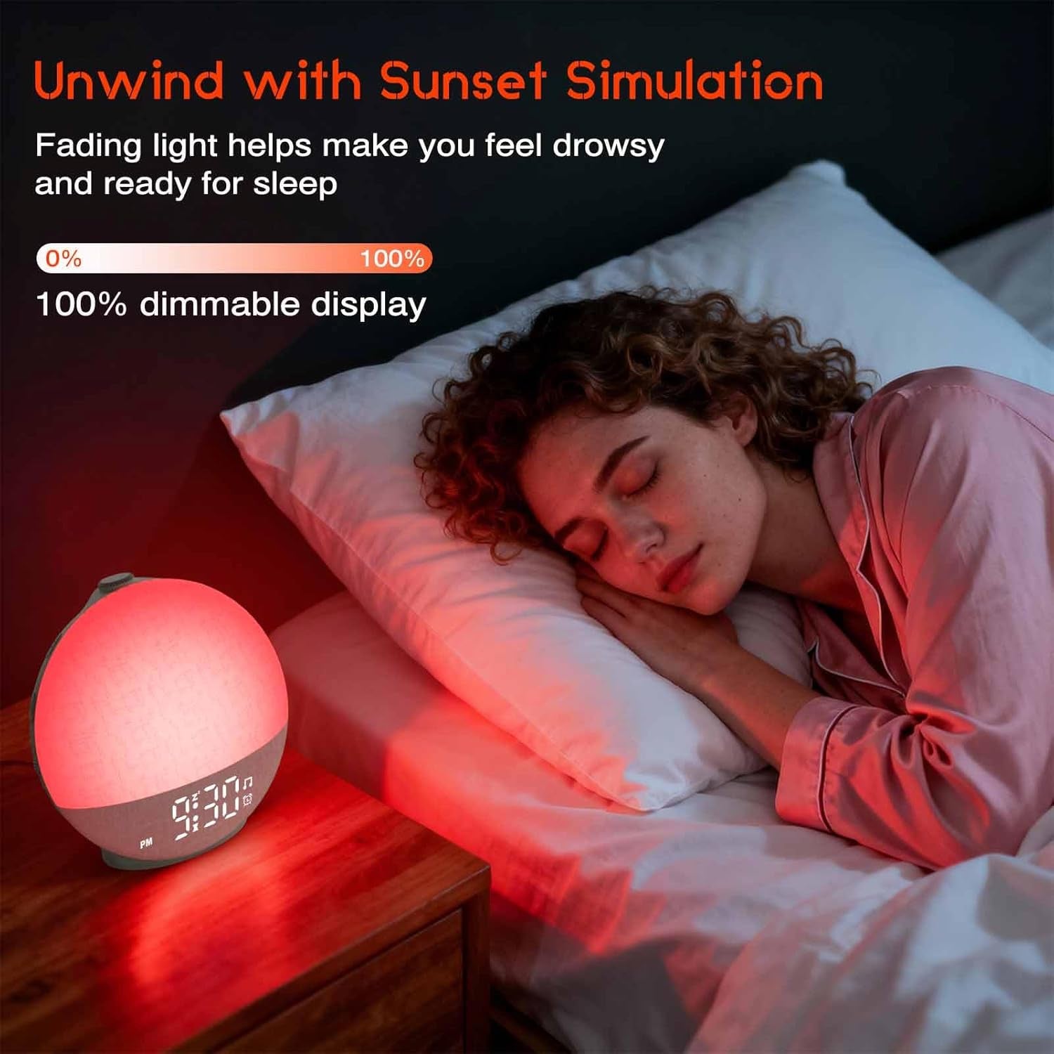 Light Up Dawn Simulator Alarm Clock & Sleep Sound Machine