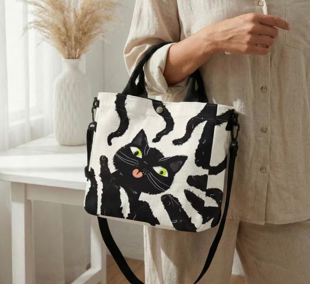 The Whiskers Canvas Tote Bag