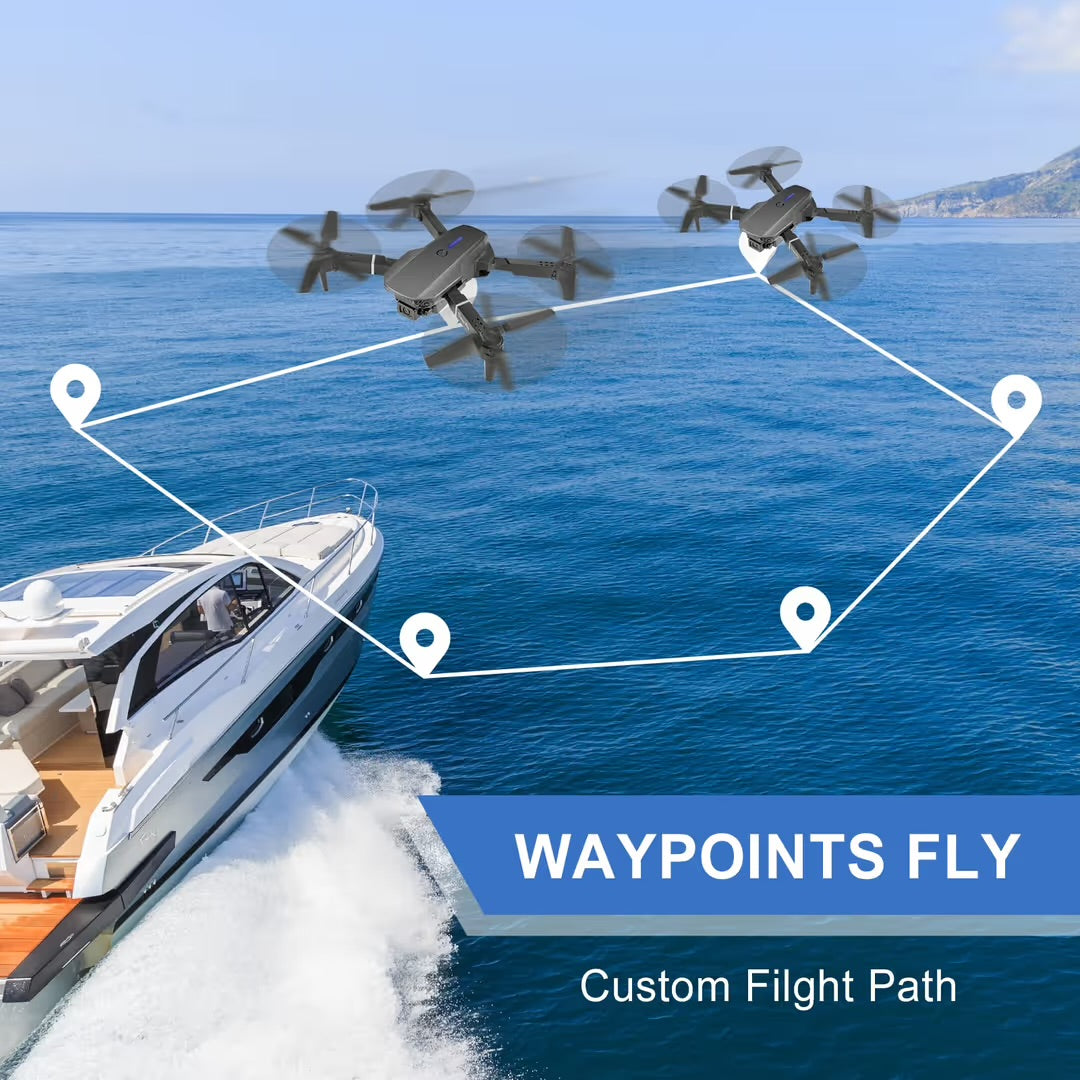 Drone Pro 4K Dual Camera – Foldable GPS-Free Drone with WiFi & Smart Flight Modes