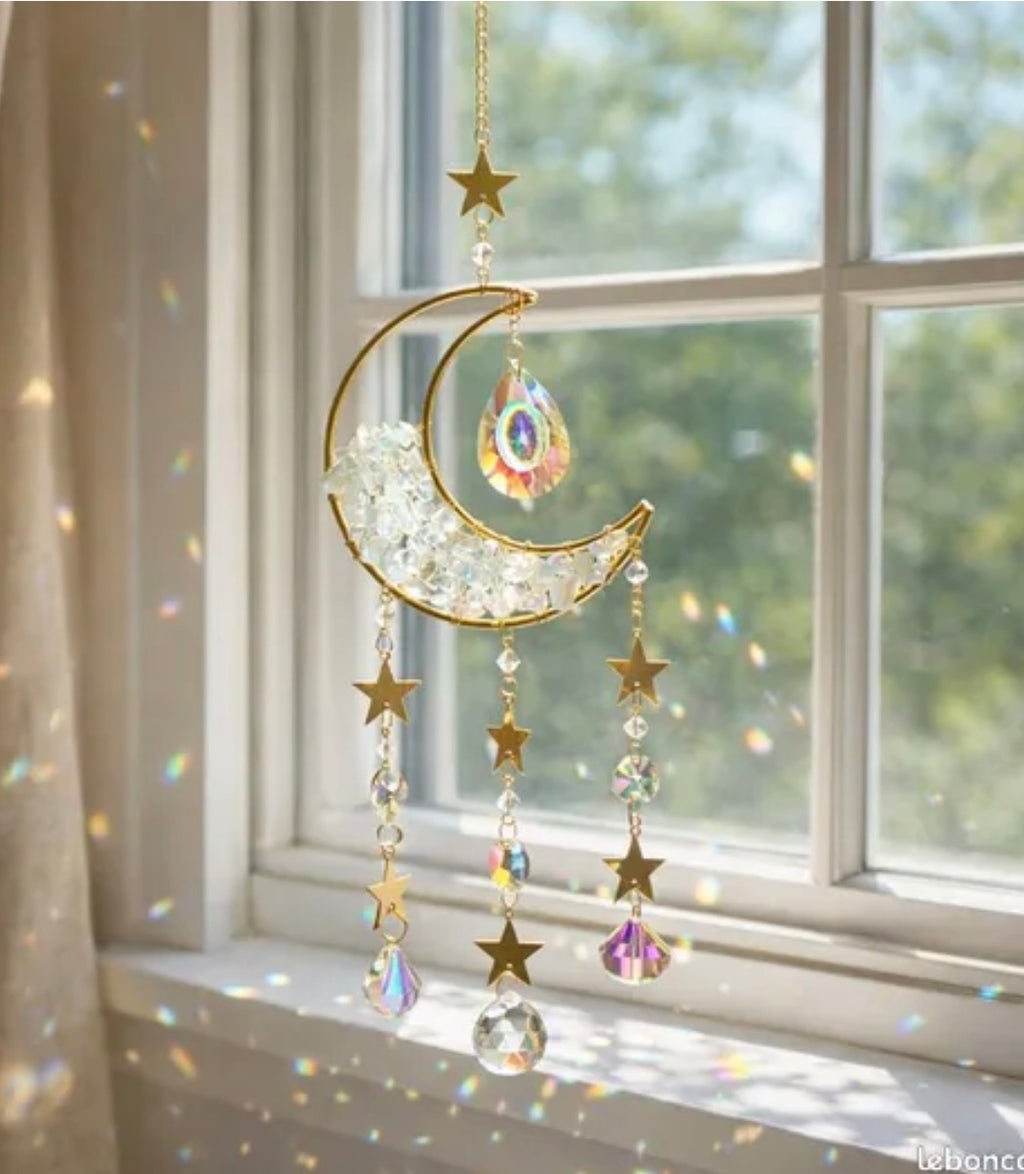 Moonstone Crystal Suncatcher