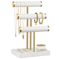 Luxury 3-Tier Velvet Jewelry Organizer & Display Stand