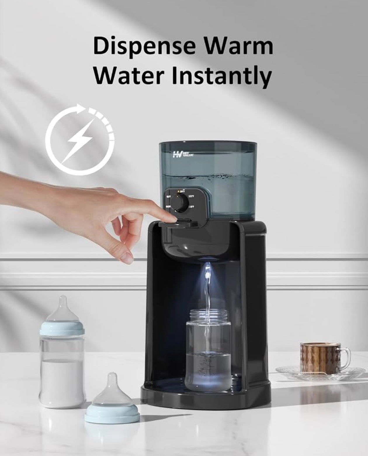 HEYVALUE Instant Baby Water Warmer & Formula Dispenser