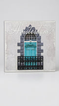 Amsterdam Architectural Canvas Wall Art | 3D Relief Balcony (50 x 50 cm)
