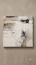 Urban Texture – Abstract Mixed Media Canvas Wall Art (30x30 cm)